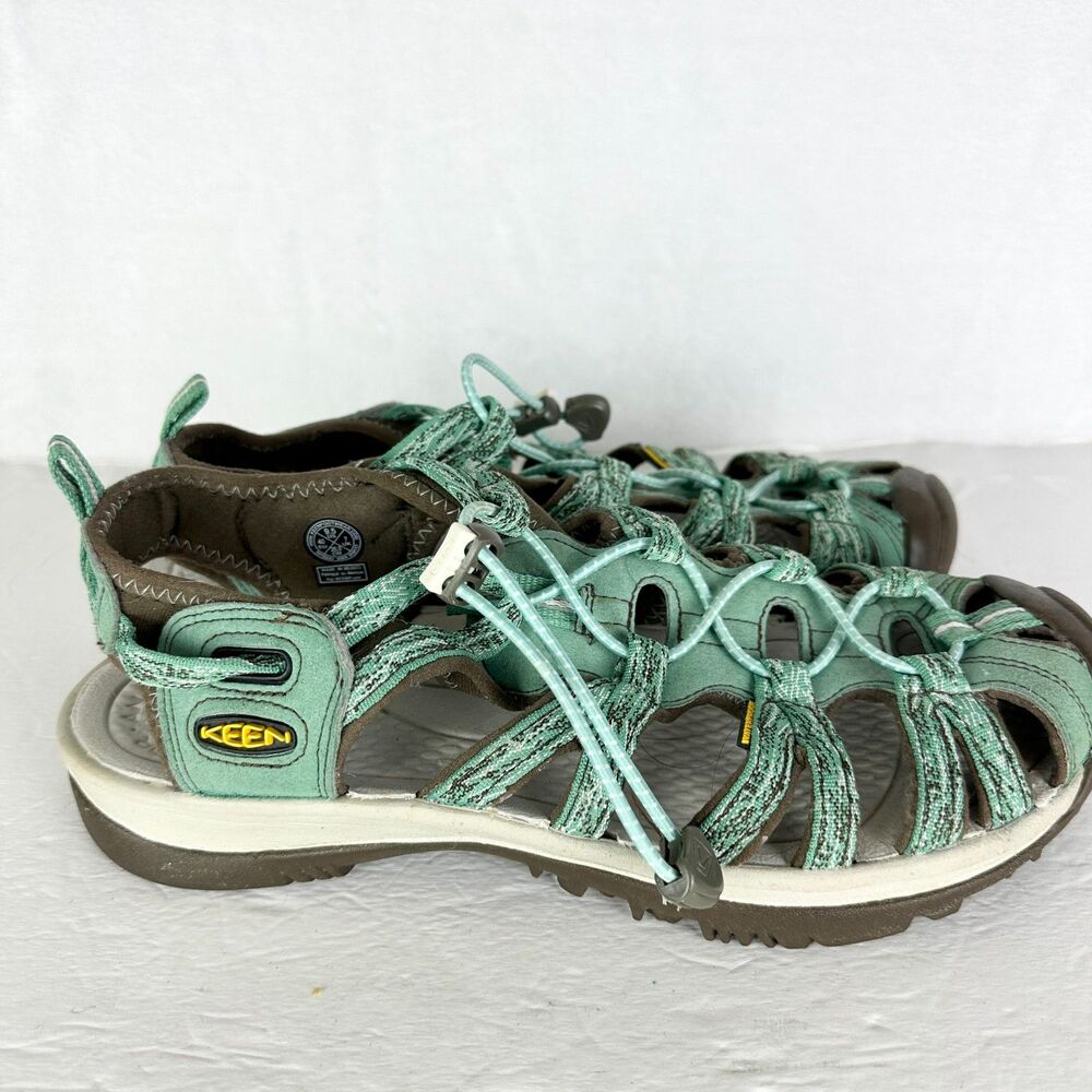 Keen Women's Whisper Waterproof Sandals Size 9.5 Green Gray Outdoor Hiking - Picture 2 of 8